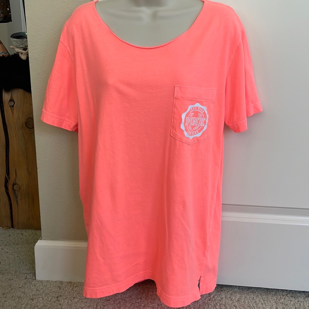 VS PINK T-Shirt - neon orange
